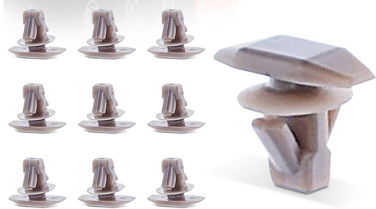 Mitsubishi Weatherstrip Rubber Seal Retaining Trim Clip Brown MU481027 Pack 15pc9