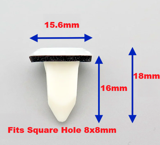 BMW Insulated Gromet for Trim Panel Fixing Secure Bodywork Fastener Clip Pack 201