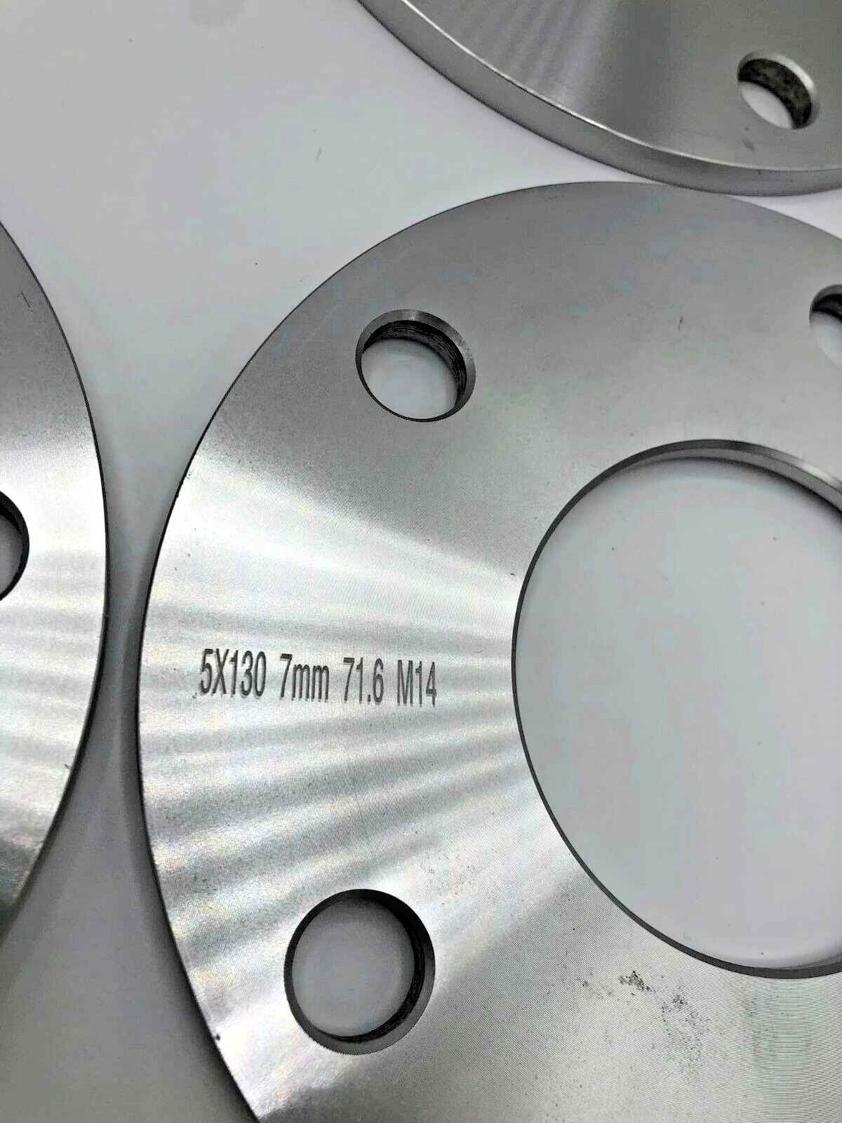 Porsche Wheel Spacers 7mm + Extended OE Bolts Set Of 4 in Silver 5x130 PSR9Line13