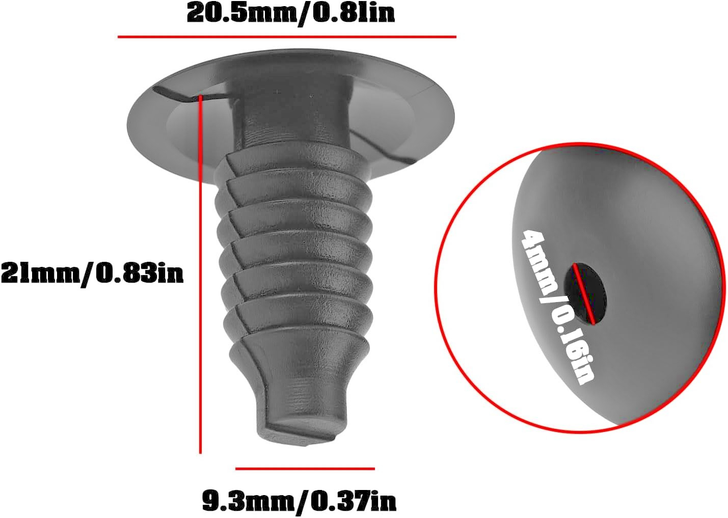 AUDI Interior Trim Panel Fir Tree Clip Fastener 20 - A3 A4 A5 A6 A8 Q5 Q7 TT RS.18