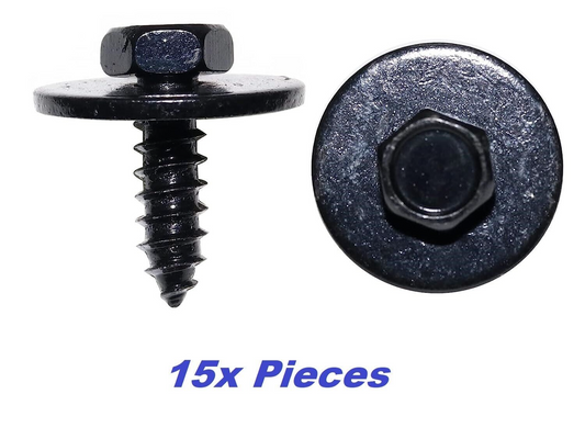 BMW Under-tray Wheel Arch Bumper Mounting Hex Screw with Washer 07147129160 15pc0