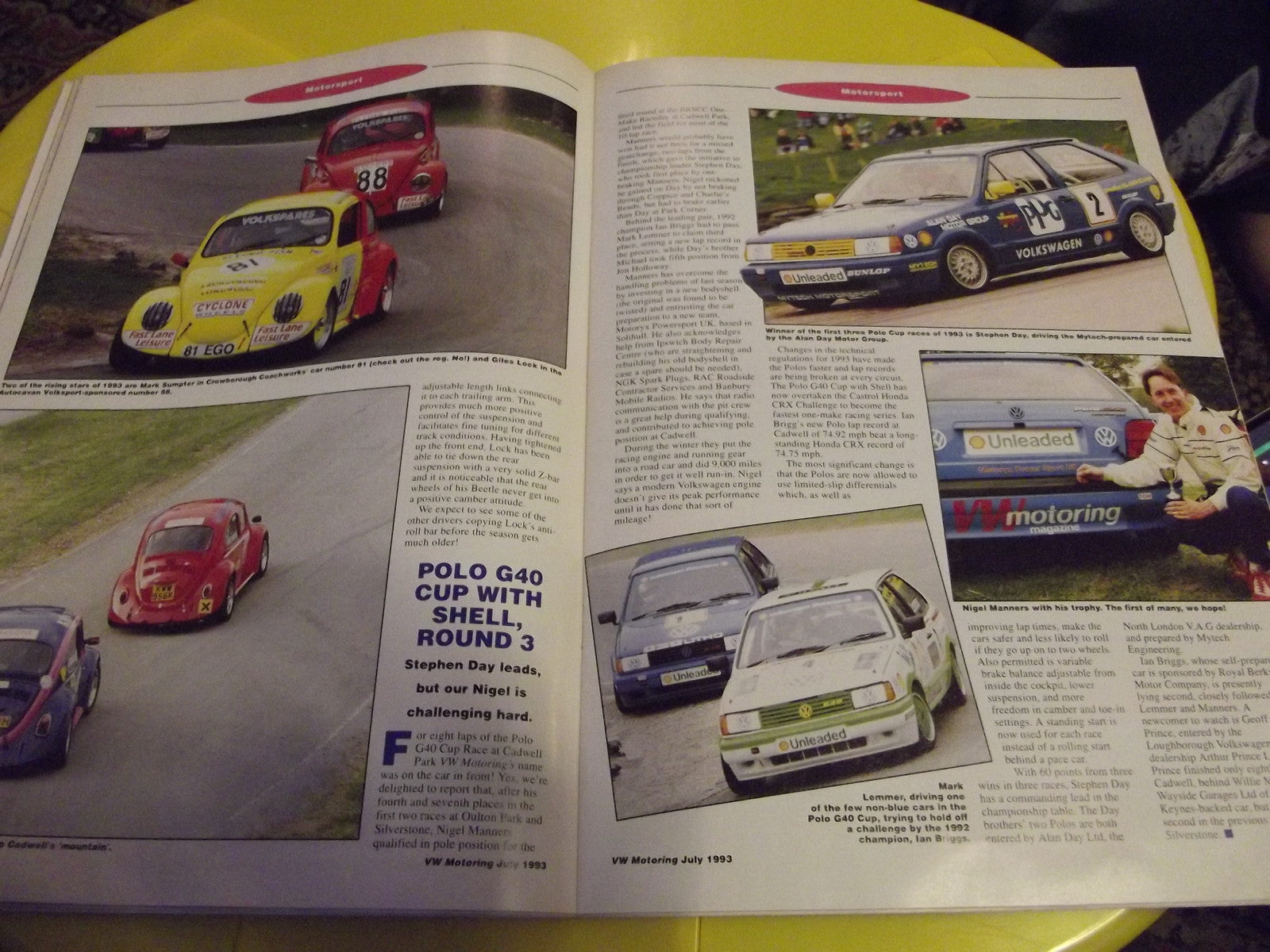 VW MOTORING MAGAZINE JULY1993 #c34