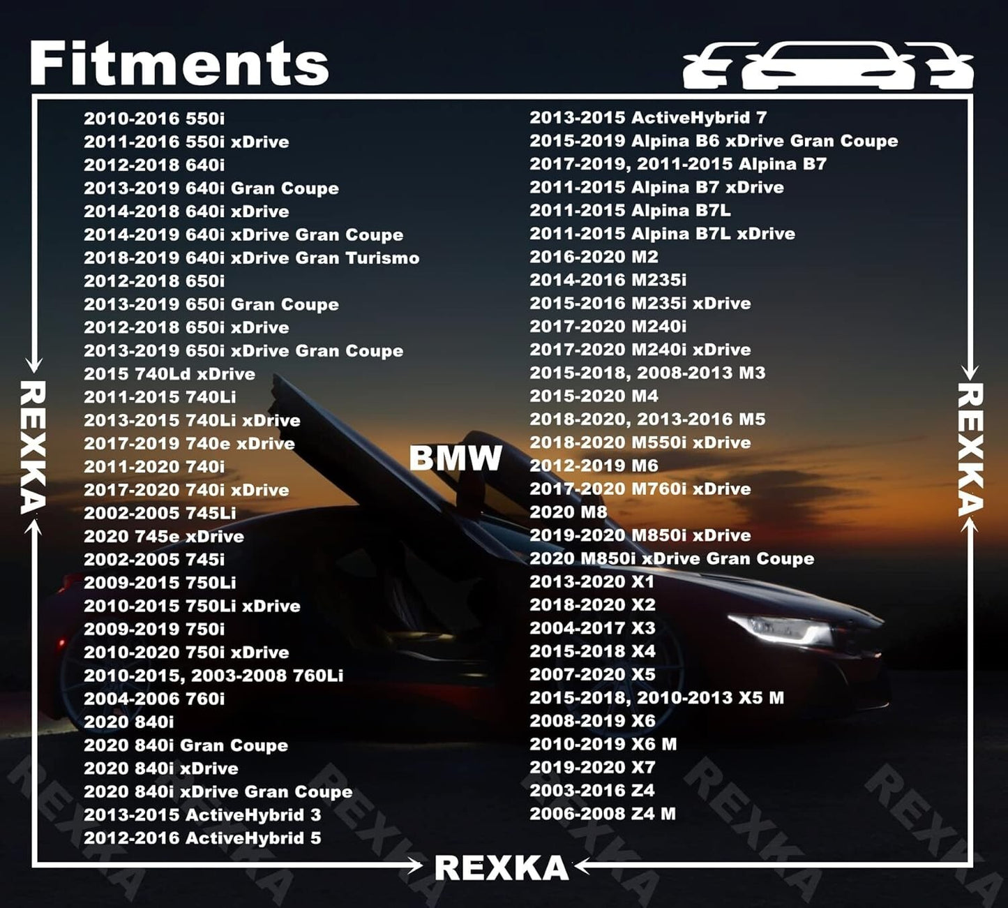 Bodywork Trim and Number Plate & Arch Fixing Grommet x5 Pcs BMW 5,6,7,X,Z Series15
