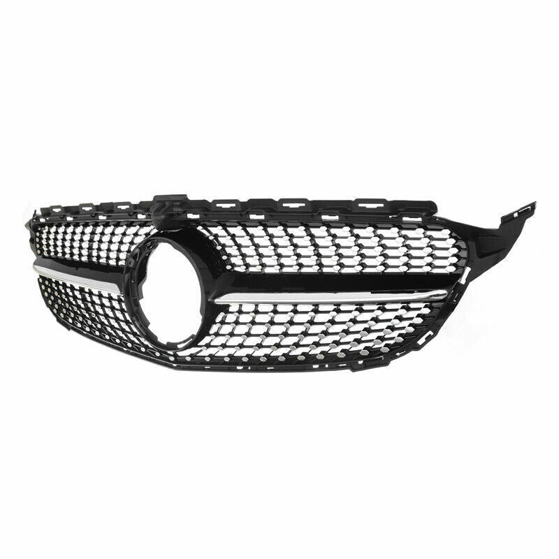 MERCEDES W205 C CLASS DIAMOND GRILLE AMG BLACK STYLE W205 2015-2018 GRILL2