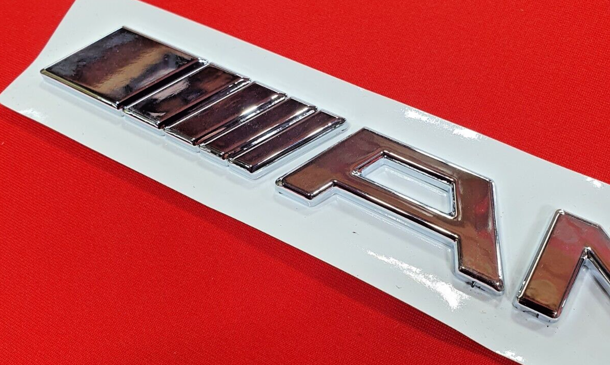 AMG Badge Logo Boot Emblem Chrome5