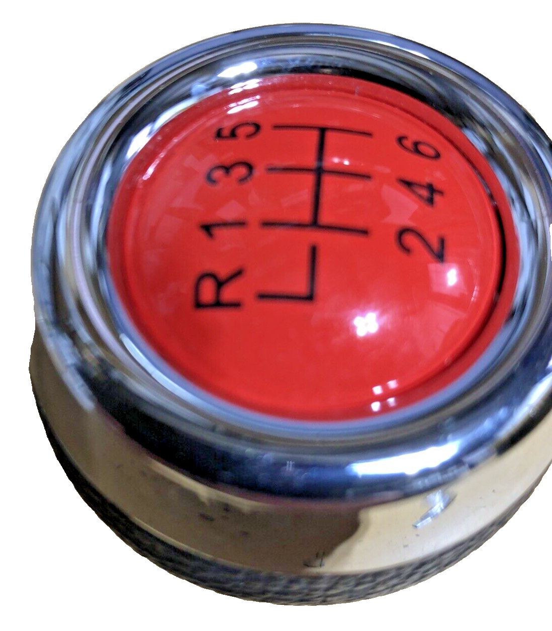 MINI 6 Speed Gear Shift Knob Soft Leather Red Shift Pattern R55 R56 R57 R58 R605