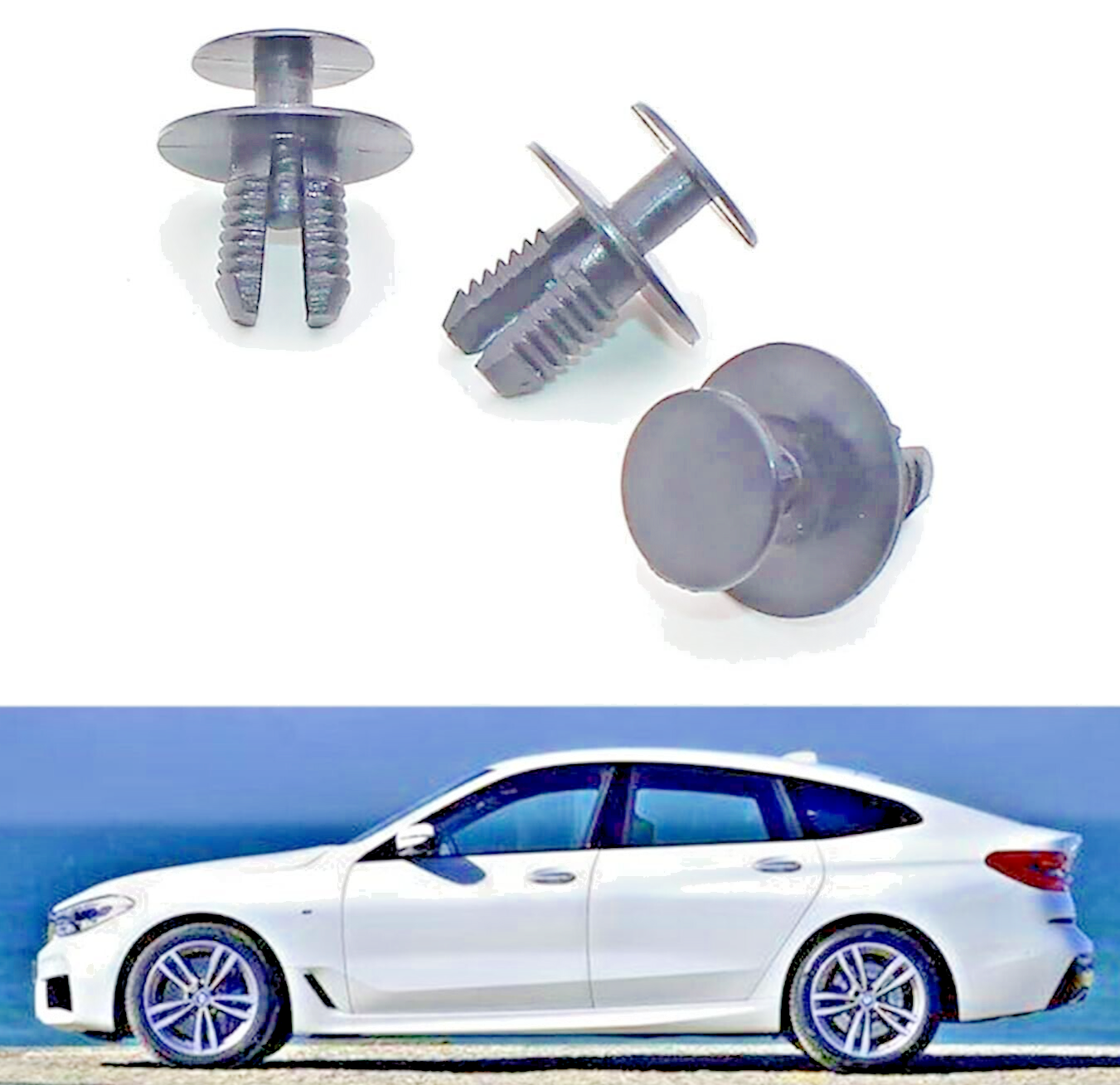 BMW Trim Clips Expanding Rivet 51471911992 5x Qty for 1 2 3 4 5 6 7 X Z Series5