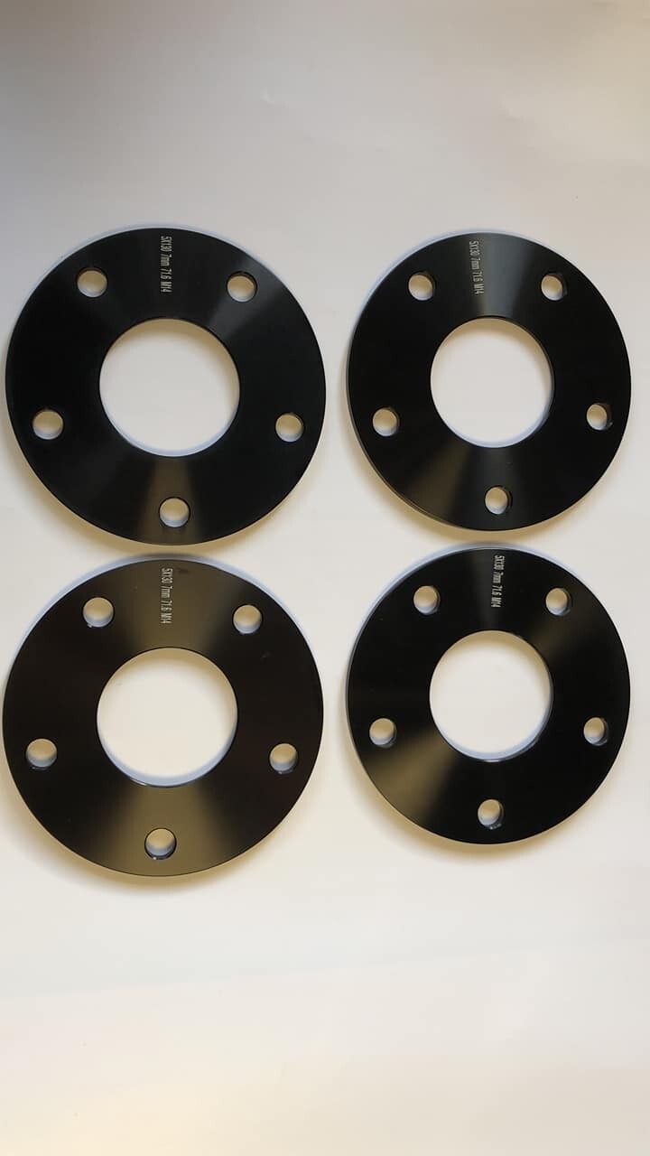 Porsche Wheel Spacers 7mm Set Of 4 in Black 5x130 PSR9Line4