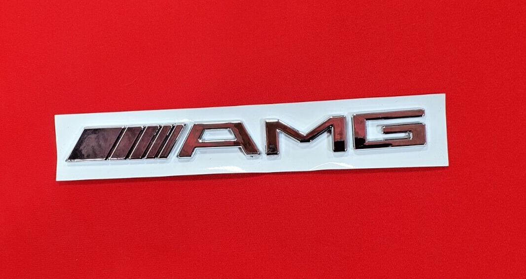 AMG Badge Logo Boot Emblem Chrome0