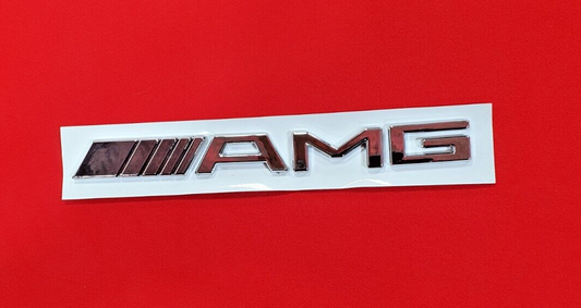 AMG Badge Logo Boot Emblem Chrome0
