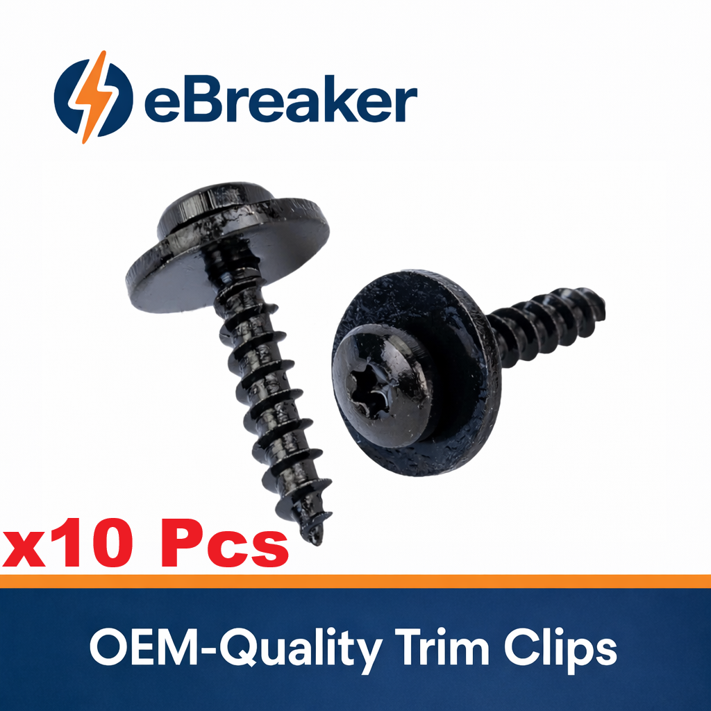 Renault Self Tapping Trim Panel Fixing Screw M5 T20 28mm Length & Washer - 10 pc23