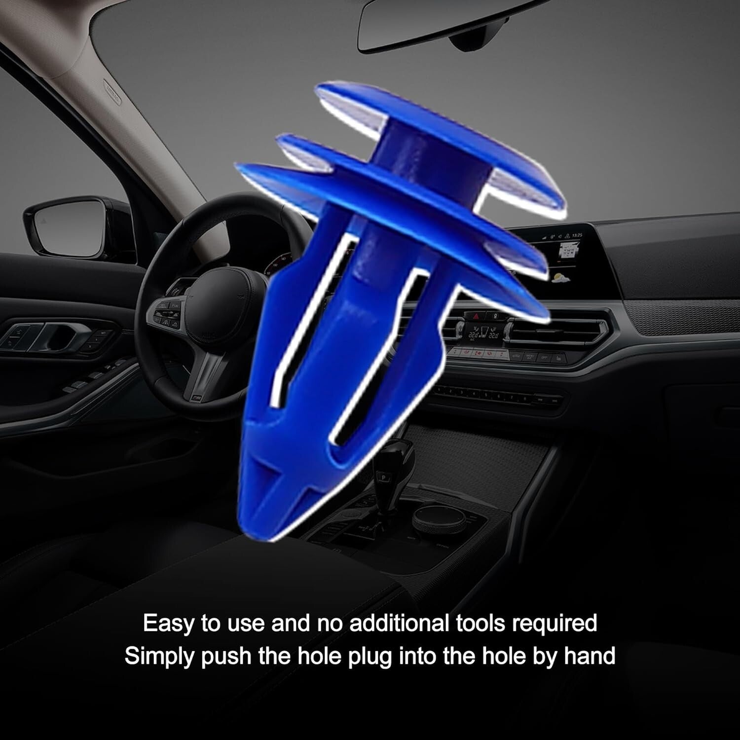 Land Range Rover Blue Trim clips x 10  Evoque Discovery 5 Disco Sport LR02725510