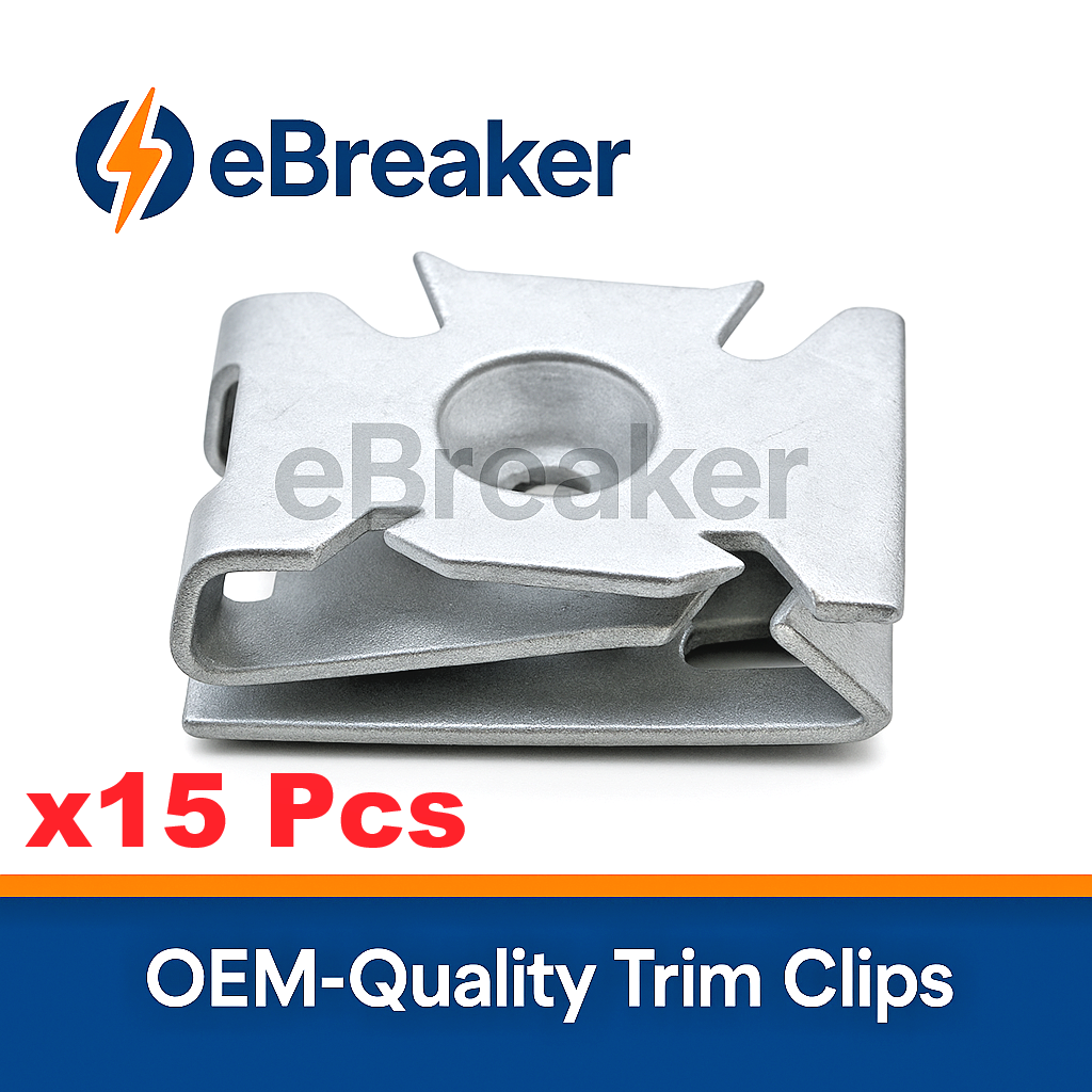 SKODA Speed Nut Undertay Splashguard Trim & Interior Panel Fastener M5 Clip 15pc0