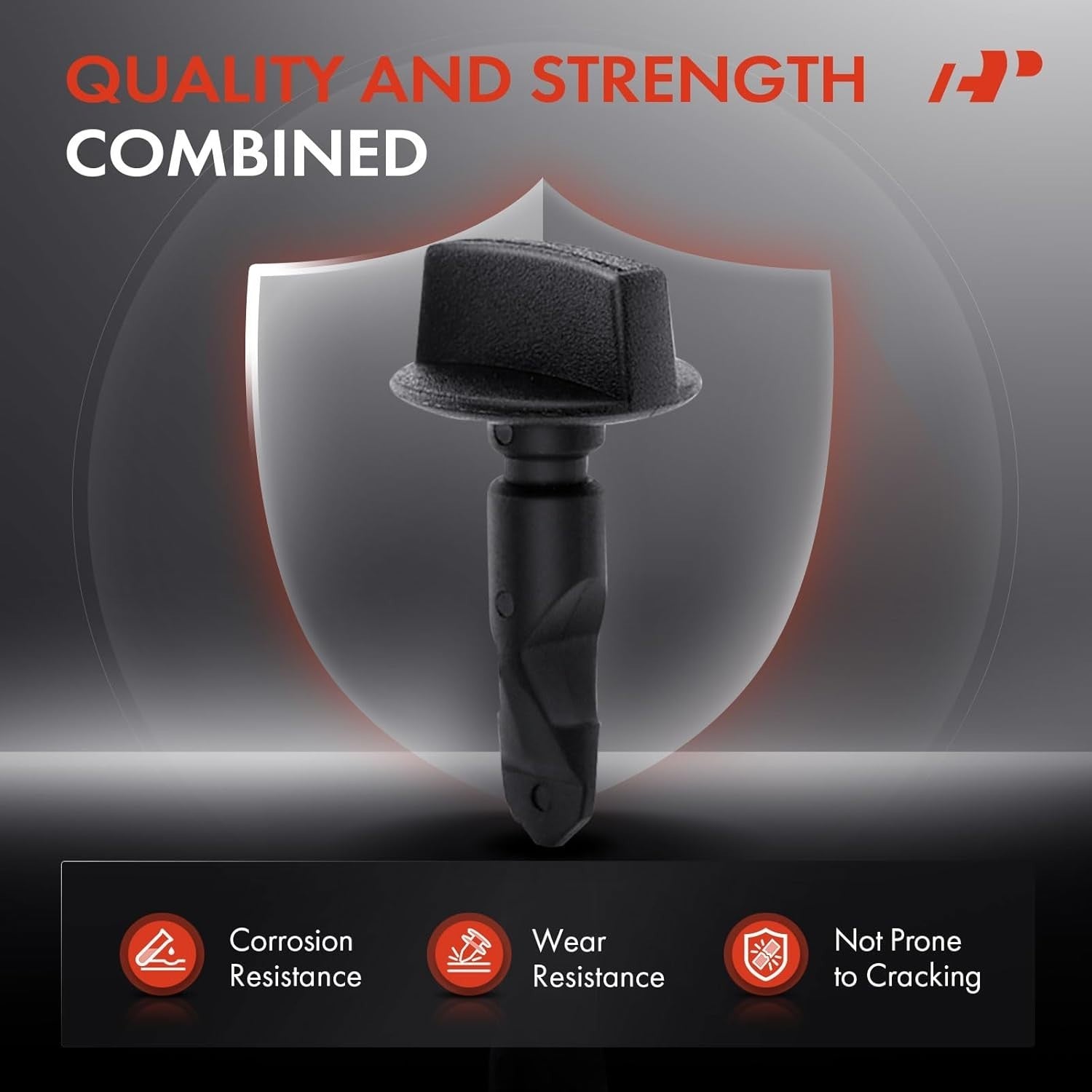 AUDI Bumper Tow Eye Cover Twist Bolt Locking Fastener Clips, - Pack of 4 Pieces.7