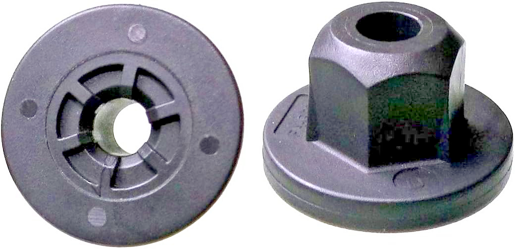 BMW Hex Head Plastic 10mm Nut Under Tray Splash Guard Trim Panel Fastener - 20Pc6