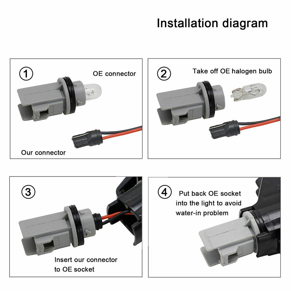 LED Side Indicator Clear Lens Repeater Lights For Mini R55 R56 R57 R58 R596