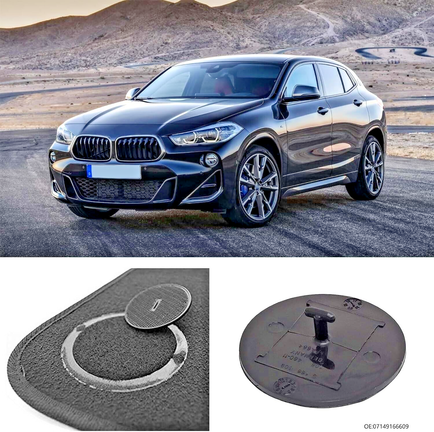 MINI Floor Mat Clips Countryman F60 Model Qty of 412