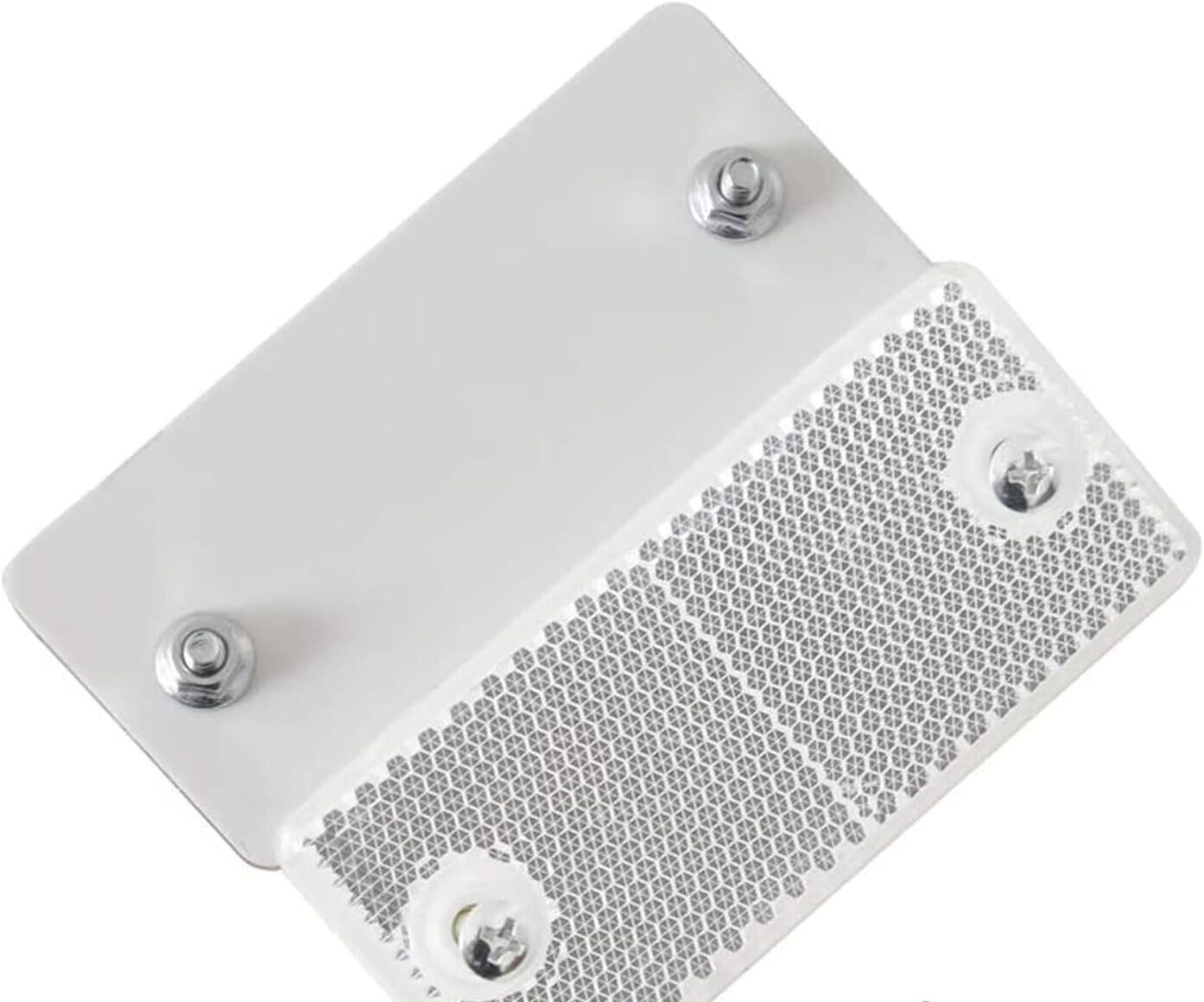 High-Quality 2x White E-Approved Rectangular Reflectors Trailers Caravans10