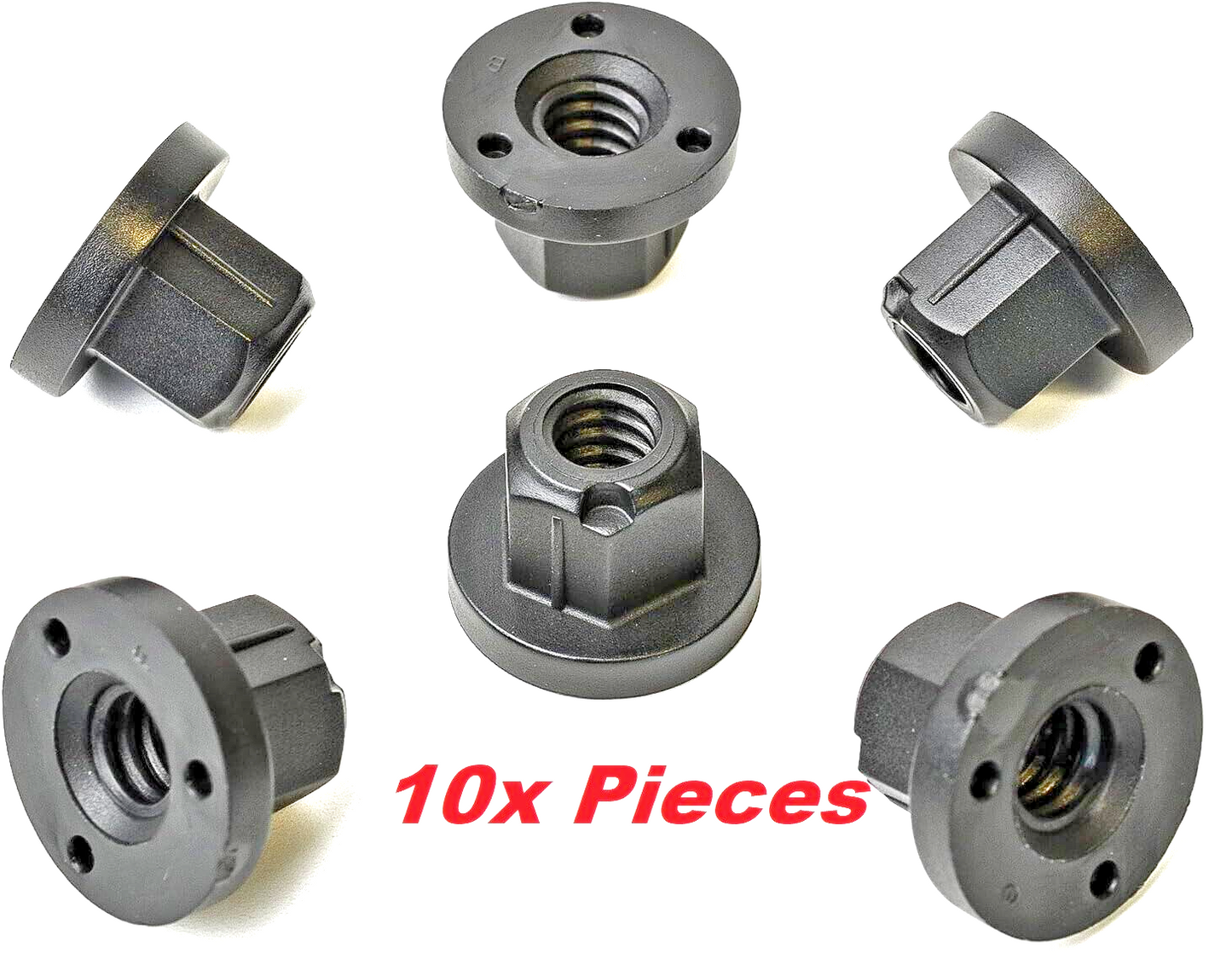 Threaded Bumper & Body Trim Fixing Plastic Lock Nut AUDI Skoda O.E N91018901 x100