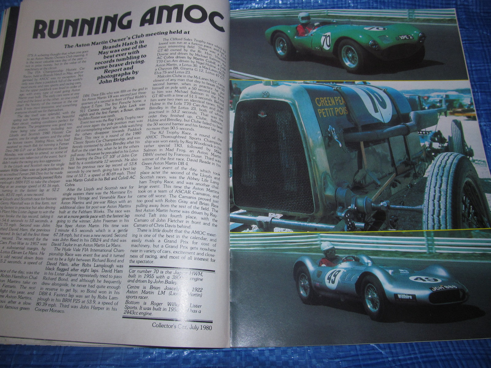 1980 JULY COLLECTORS CAR MAGAZINE / ROLLS ROYCE CITROEN MG AUSTIN 7 RACER  #bk17