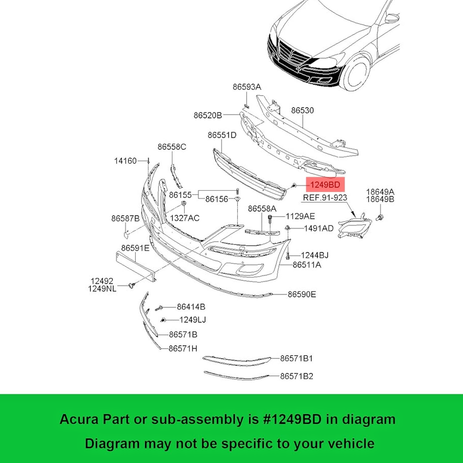 Kia Hyundai Bodywork Trim Fixing Self tapping Screw, 5pcs - Niro Stinger Sorento13
