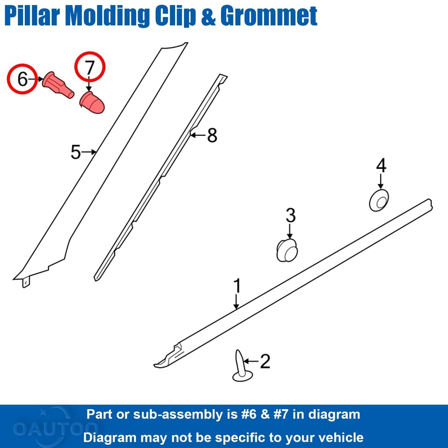 Land Rover Bodywork Trim Panel 8mm Expanding Rivet Interior & Exterior - x5 Pcs.12