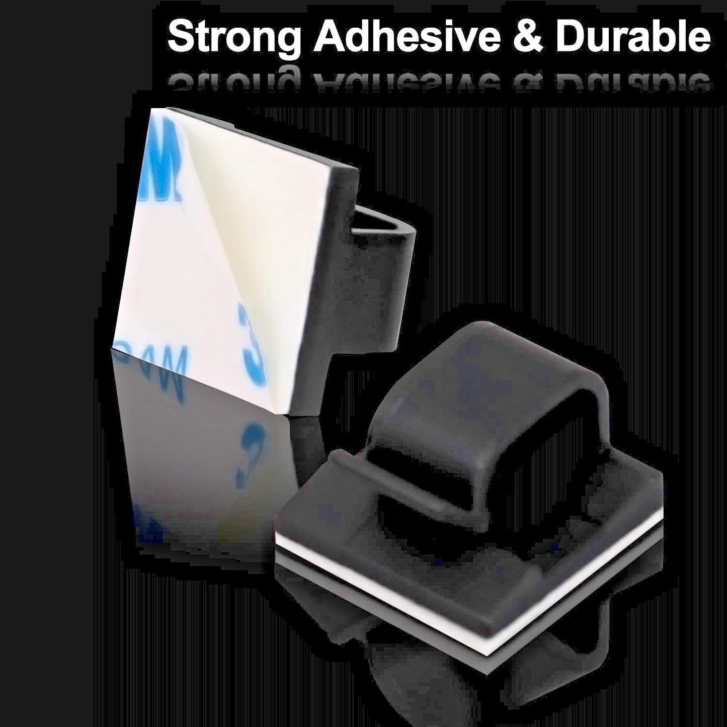 Self Adhesive Cable Clips Universal Car Van Boat Wire Fix Pad Routing Holder #2020