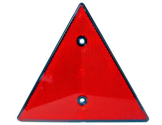 Red Rear Reflectors for Truck Van Trailers & Caravans Triangle Safety Markers x21