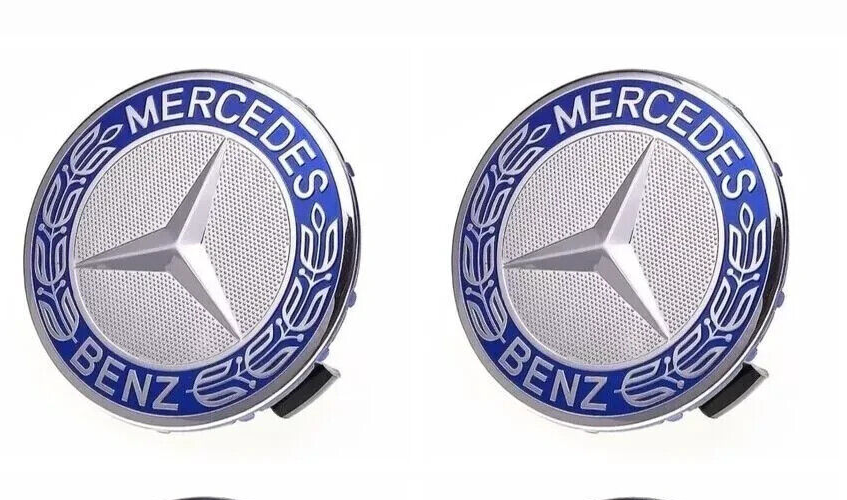 4x Mercedes Alloy Wheel Centre Hub Caps 75mm A B C E S M Class ML CLA8