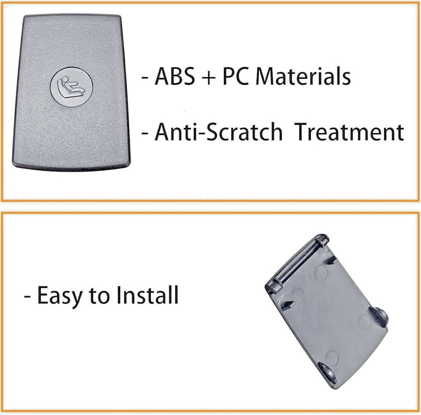 BMW Rear Childs Seat ISOFIX Cover Black  For 1 2 3 X1 Series OE 17949110 731968615