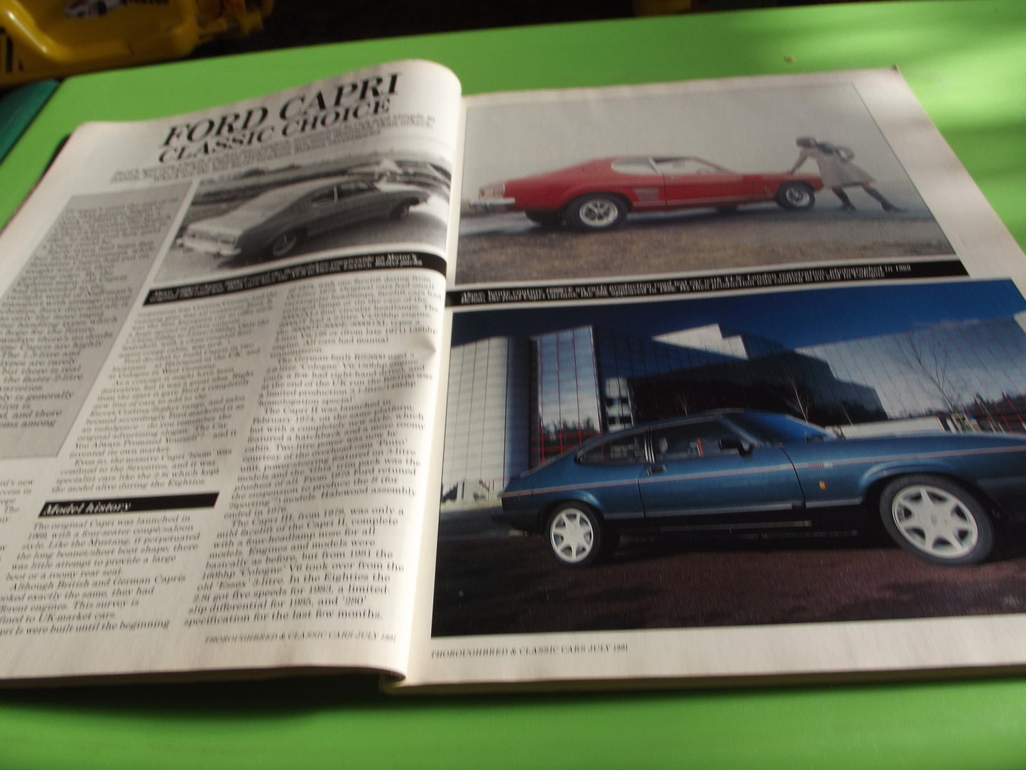 CLASSIC CARS MAGAZINE JULY 1991 #c33