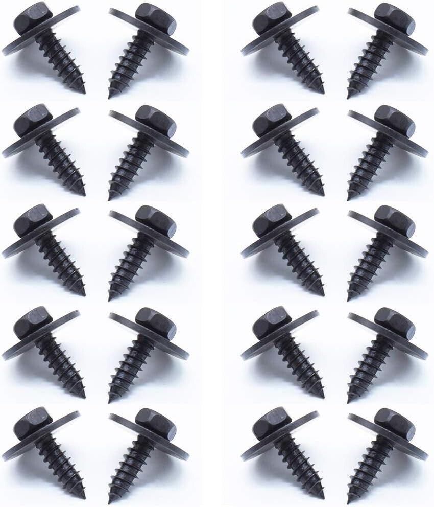 BMW Under-tray Wheel Arch Bumper Mounting Hex Screw with Washer 07147129160 15pc10