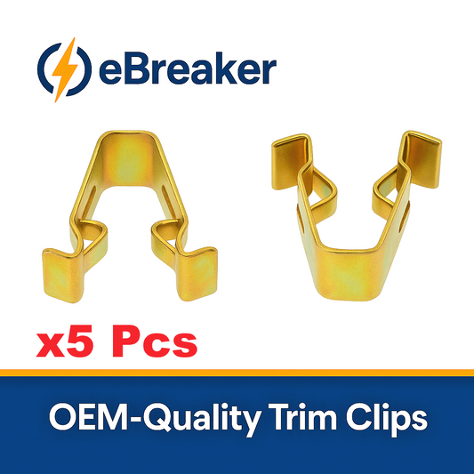 AUDI Interior Door Sill Pillar Trim Consol Panel Metal Clip Fasteners -  Pack 5.0