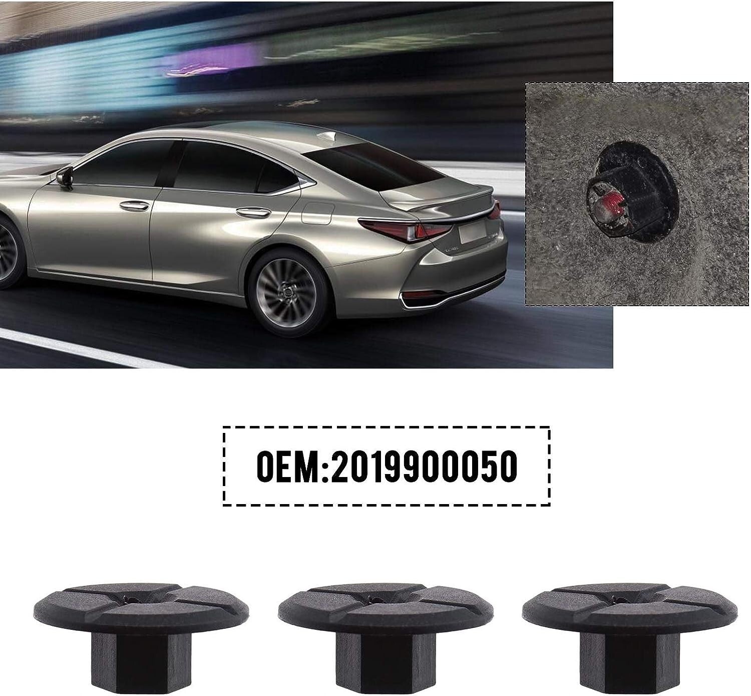 Wheel Arch Lining Mudguard Trim Fixing Nut A2109900050 Mercedes-Benz x10 E-CLASS4