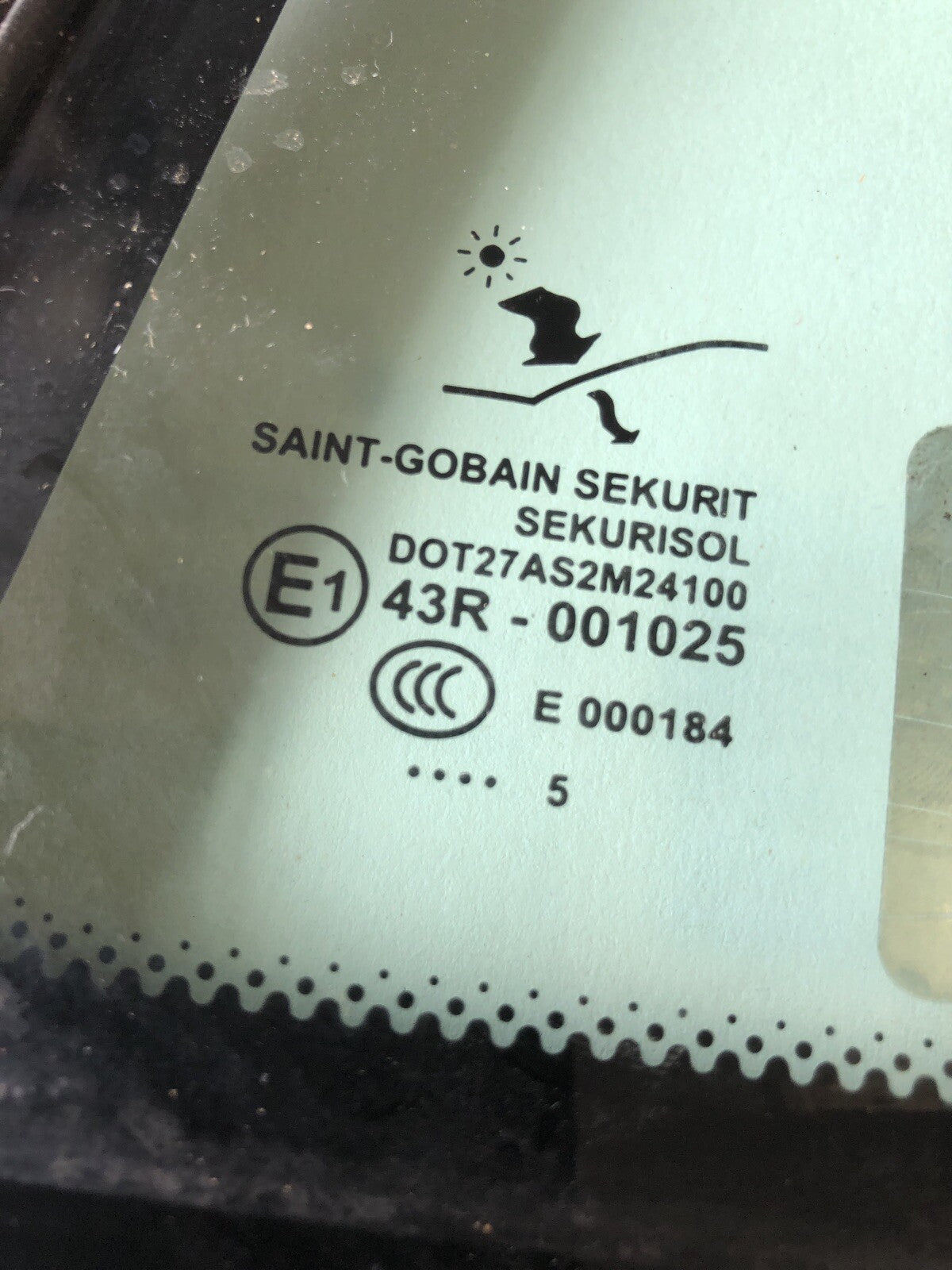 Saab 93 2006  Left Rear Quarter Glass Window1