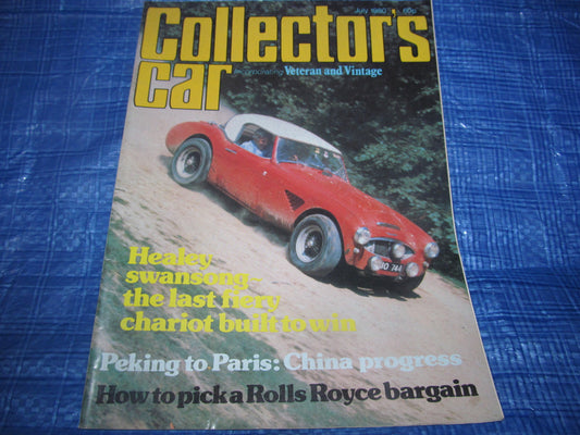 1980 JULY COLLECTORS CAR MAGAZINE / ROLLS ROYCE CITROEN MG AUSTIN 7 RACER  #bk10