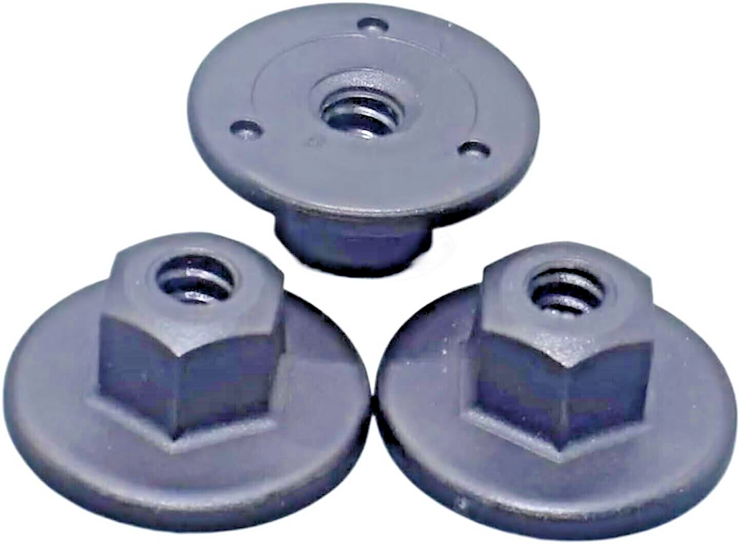 10mm Hex Head Plastic Flanged Nut x10 pcs Arch Liner Splash Guard Underbody Tray1