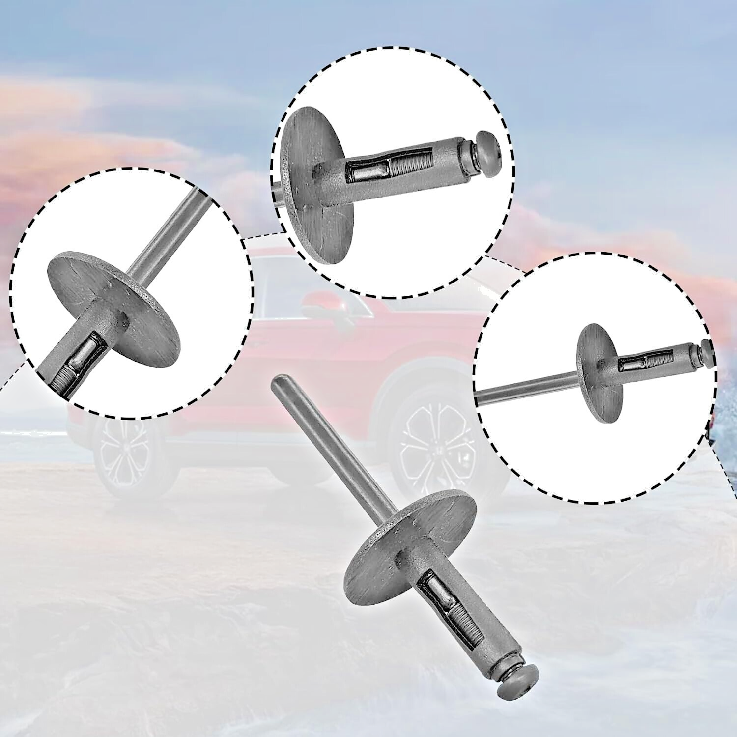 BMW X3 X5 X6 F25 E71 Wheel Arch Flare Trim Clips 07142151750 Blind Rivet 6mm x1013