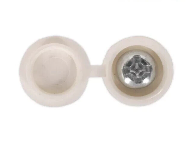 Vehicle Registration Number Plate Screws White Yellow Black Hinged Caps16