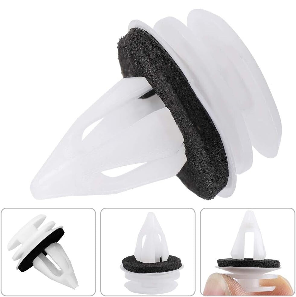 BMW Interior Trim Clips White # 51437001491 Fits Many Models 1998 - 2021 Qty 15'8