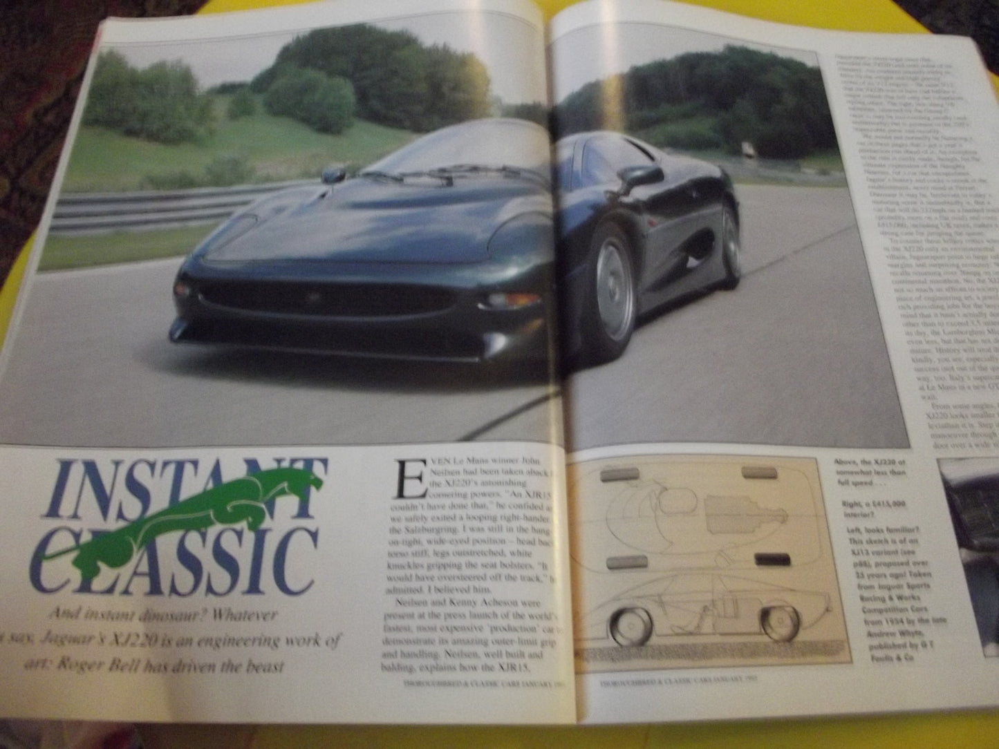 CLASSIC CARS MAGAZINE JANUARY 1993 #c35