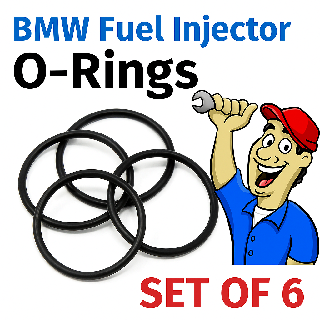 BMW M57 Diesel Engine Injector O-Rings Viton Upgrade Seal Repair Kit Set, x6 Pcs3