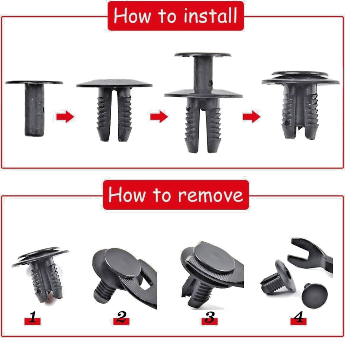 BMW Trim Clips Expanding Rivet 51471911992 5x Qty for 1 2 3 4 5 6 7 X Z Series14