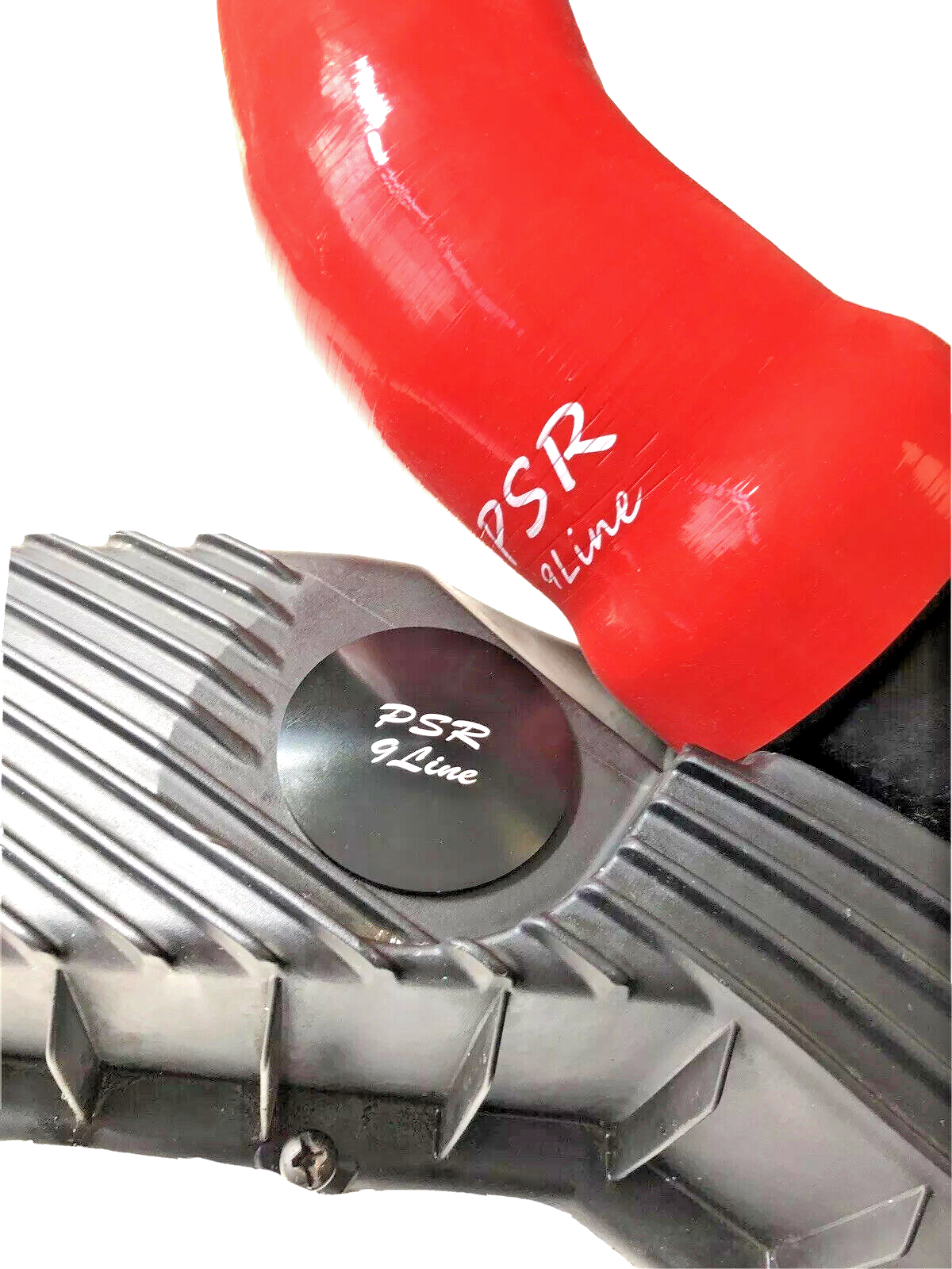 Porsche 996 Resonator Delete Air Box Upgrade with Red Induction Pipe & Plug /Cap0