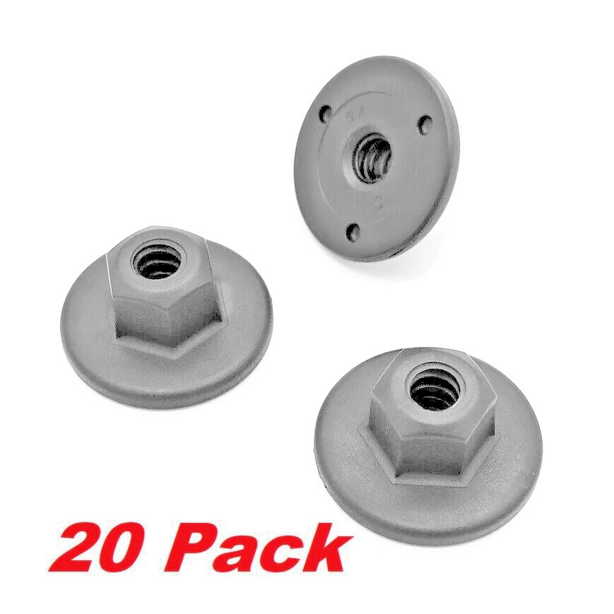 20x BMW MINI 10mm Hex Head Plastic Threaded Nut 7169847 071471698470