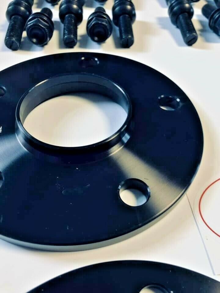 Porsche Wheel Spacers 20mm + Extended O.E Bolts Set Of 4 in Black 5x130 PSR9Line14