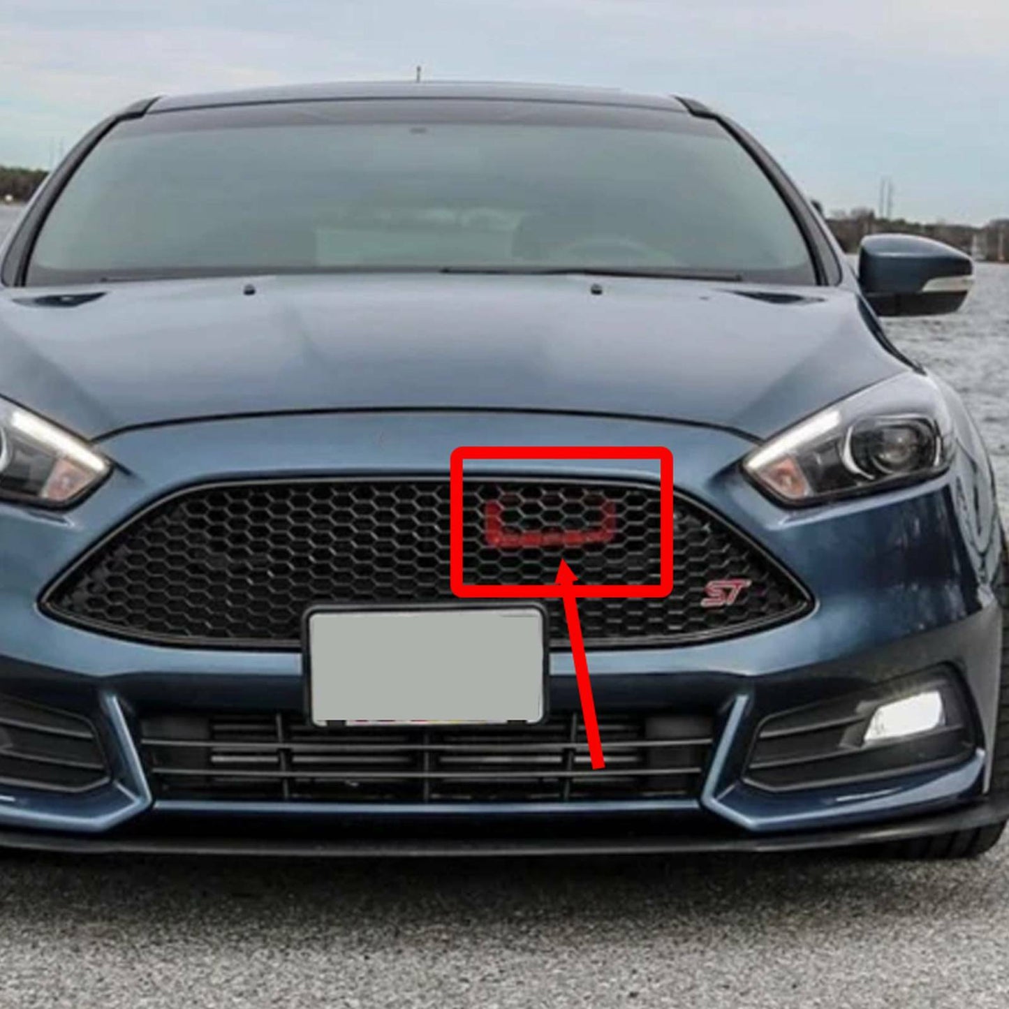 Focus Mk3 Big Mouth Ram Air Intake Fit RS / ST Turbo Models 2015-2018 BLUE1