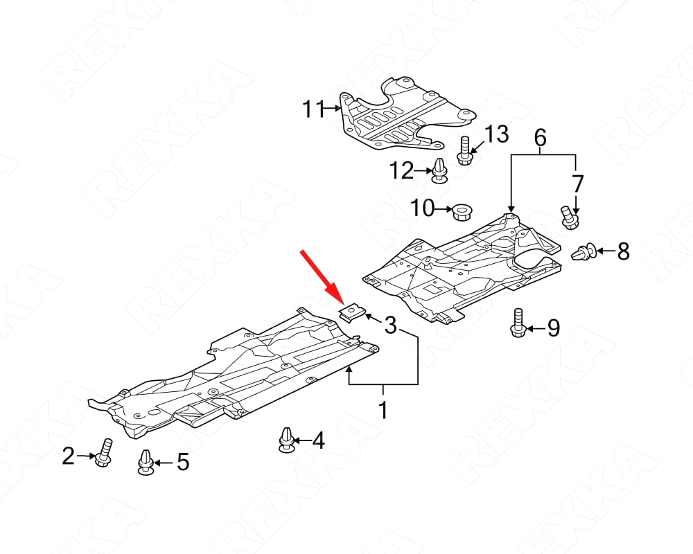 MERCEDES C-Clip M6 Spire Nut Under Body Weather Sheild Trim Panel Galvanised -X517