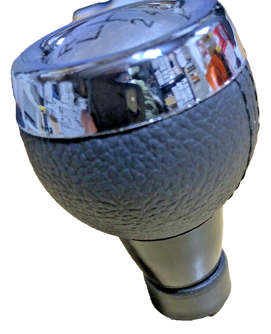 MINI 6 Speed Gear Shift Knob Soft Leather Silver Shift Pattern R55 R56 R57 R605