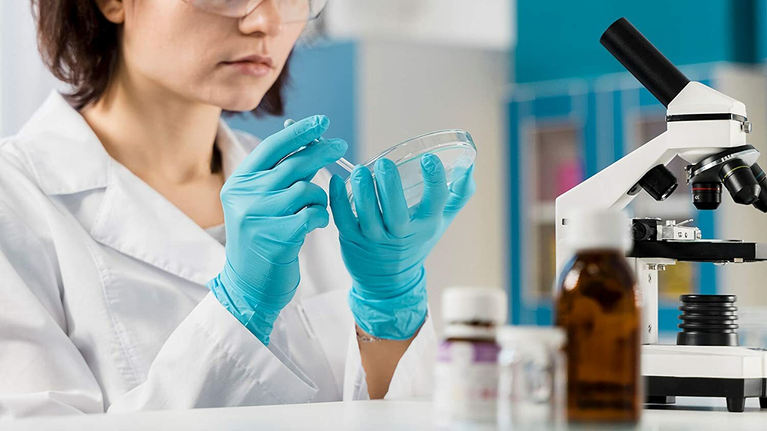 BULK BUY BARGAIN 1000 Blue Vinyl Gloves Multi Purpose Size XL3